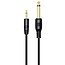 3,5mm Jack - 6,35mm Jack kabel | mono | verguld | 5 meter