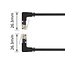 UTP CAT6a slimline netwerkkabel | haaks (boven) / haaks (beneden) | LSZH | zwart | 1,5 meter