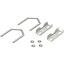 Goobay mastklem set voor satellietschotel | klemdiameter 30-60 mm | zilver