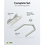 Goobay mastklem set voor satellietschotel | klemdiameter 30-60 mm | zilver