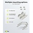 Goobay mastklem set voor satellietschotel | klemdiameter 30-60 mm | zilver