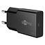 Goobay slim USB lader | USB-C PD | GaN | 25W | zwart