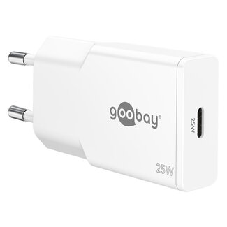 Goobay Goobay slim USB lader | USB-C PD | GaN | 25W | wit