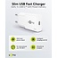Goobay slim USB lader | USB-C PD | GaN | 25W | wit