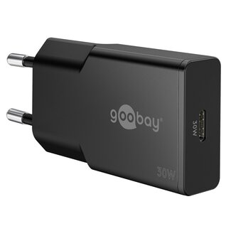 Goobay Goobay slim USB lader | USB-C PD | GaN | 30W | zwart