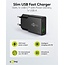 Goobay slim USB lader | USB-C PD + USB-A QC | GaN | 25W | zwart
