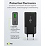 Goobay slim USB lader | USB-C PD + USB-A QC | GaN | 25W | zwart