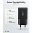 Goobay slim USB lader | USB-C PD + USB-A QC | GaN | 25W | zwart