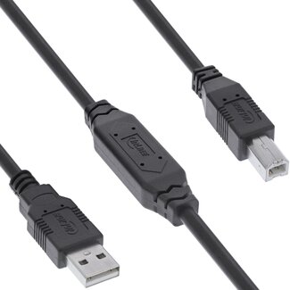 InLine InLine actieve USB-A - USB-B kabel | USB2.0 | 7,5 meter