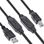InLine actieve USB-A - USB-B kabel | USB2.0 | 20 meter