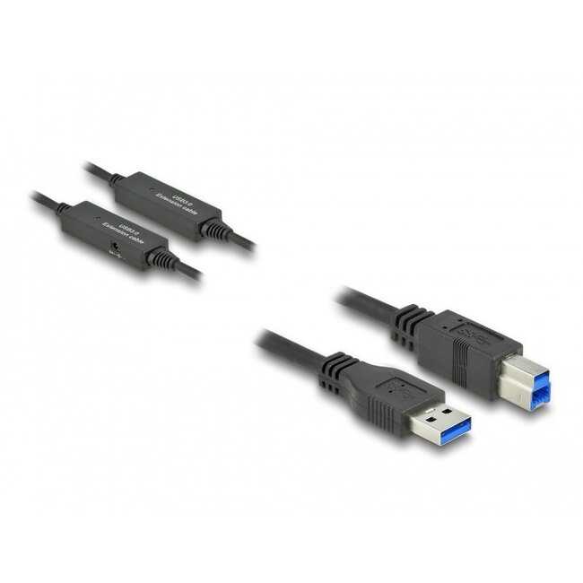 Delock actieve USB-A - USB-B kabel | USB3.0 5 Gbps | 10 meter