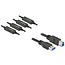 Delock actieve USB-A - USB-B kabel | USB3.0 5 Gbps | 20 meter