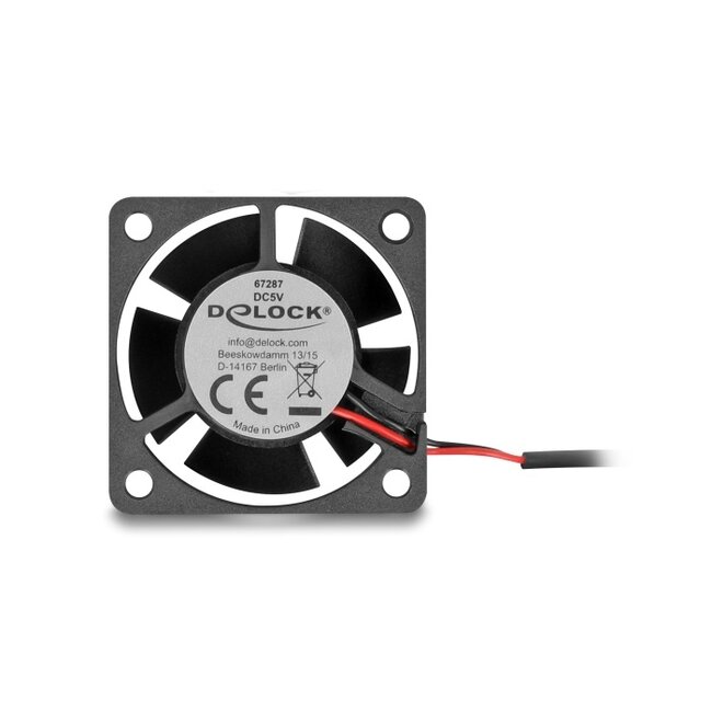 Delock Axial Fan 5 V DC, 40 x 40 x 20 mm black