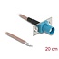 Delock Antenna Cable FAKRA Z jack to open wires RG-316 20 cm 2 prepunched holes
