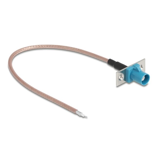 Delock Antenna Cable FAKRA Z jack to open wires RG-316 20 cm 2 prepunched holes