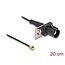 Delock Antenna Cable FAKRA A plug to MHF® I plug 1.13 - 20 cm 1 prepunched hole