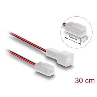 DeLOCK Delock Fan Extension Cable male to female 2 pin 30 cm