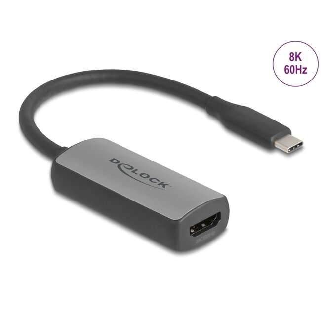 Delock USB Type-C™ Adapter to HDMI (DP Alt Mode) 8K 60 Hz with HDR and HDCP