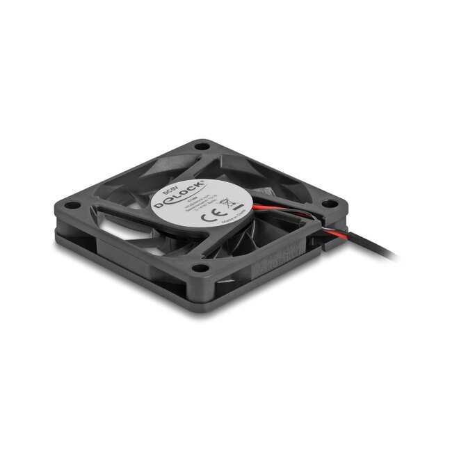 Delock Axial Fan 5 V DC, 60 x 60 x 10 mm black