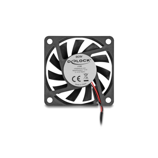 Delock Axial Fan 5 V DC, 60 x 60 x 10 mm black