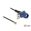 Delock Antenna Cable FAKRA C plug to MHF® I plug 1.13 - 20 cm 1 prepunched hole