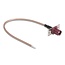 Delock Antenna Cable FAKRA D jack to open wires RG-316 20 cm 2 prepunched holes
