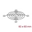 Delock Fan Grill 60 x 60 mm silver
