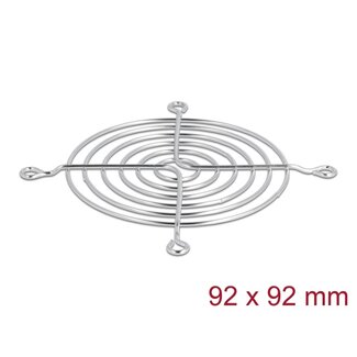 DeLOCK Delock Fan Grill 92 x 92 mm silver