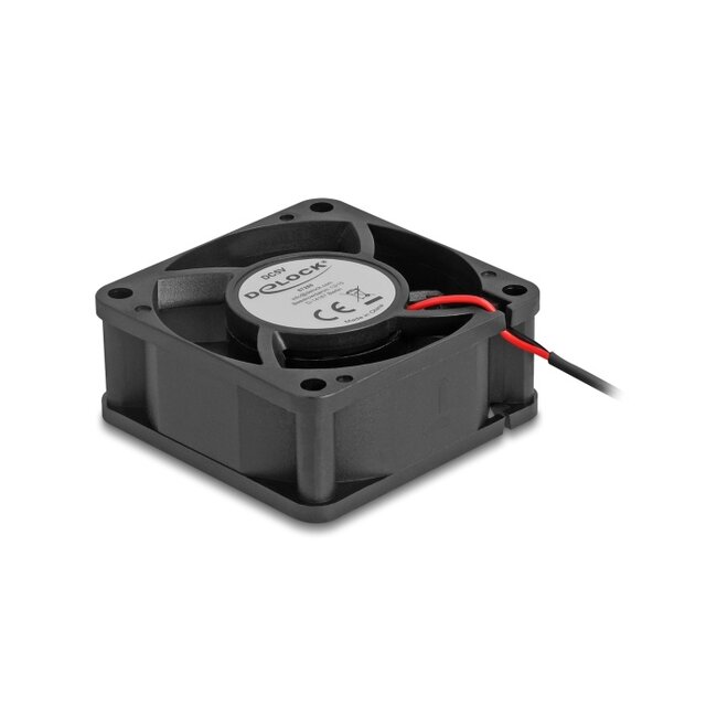 Delock Axial Fan 5 V DC, 60 x 60 x 25 mm black
