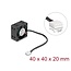 Delock Axial Fan 24 V DC, 40 x 40 x 20 mm black