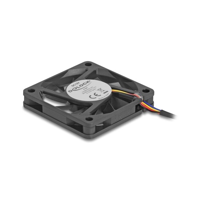 Delock Axial Fan 12 V DC, 60 x 60 x 10 mm black