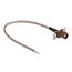 Delock Antenna Cable FAKRA F jack to open wires RG-316 20 cm 2 prepunched holes