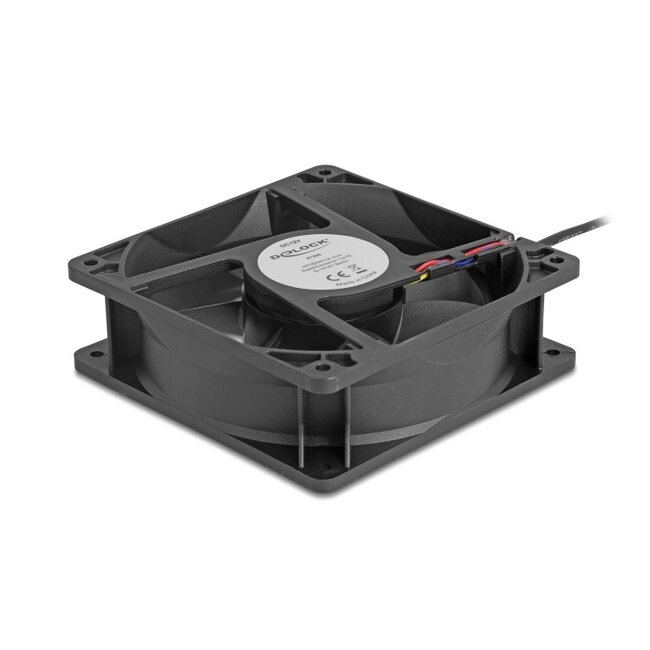 Delock Axial Fan 12 V DC, 120 x 120 x 38 mm black