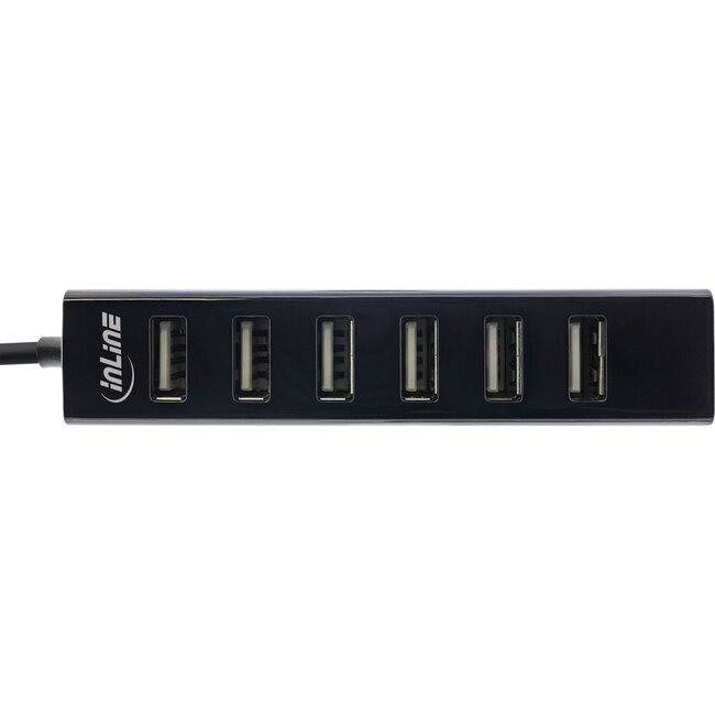InLine USB hub (USB-A) | 7x USB-A | USB2.0 | compact | 0,30 meter