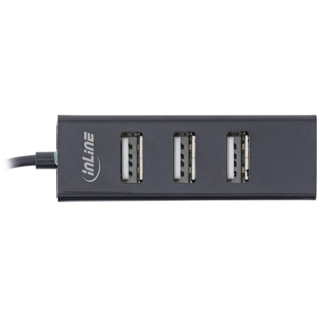 InLine USB hub (USB-C) | 4x USB-A | USB2.0 | compact | 0,15 meter