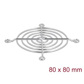 DeLOCK Delock Fan Grill 80 x 80 mm silver