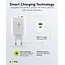 Goobay USB lader | USB-C PD + USB-A QC | GaN | 30W | wit