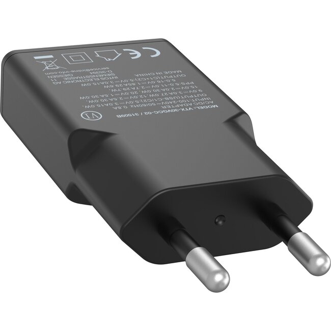 InLine USB lader | 2x USB-C PD | GaN | 30W | zwart