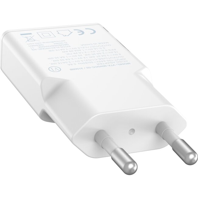 InLine USB lader | 2x USB-C PD | GaN | 30W | wit