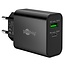 Goobay USB lader | USB-C PD + USB-A QC | GaN | 30W | zwart