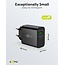 Goobay USB lader | USB-C PD + USB-A QC | GaN | 30W | zwart