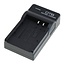 Camera acculader voor o.a. Panasonic CGA-S005/S007/S008,  Fuji NP-70 en Samsung IA-BH125C/BP125A | USB-C