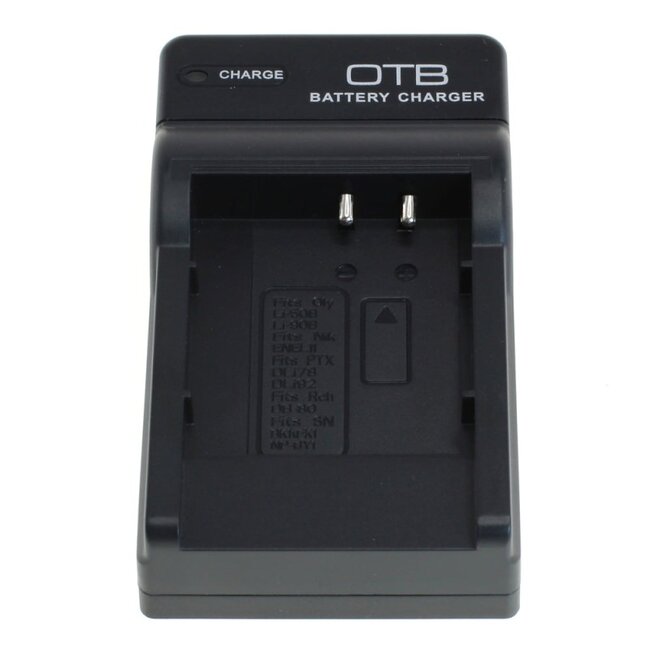 Camera acculader voor o.a. Panasonic CGA-S005/S007/S008,  Fuji NP-70 en Samsung IA-BH125C/BP125A | USB-C