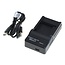 Camera acculader voor o.a. Panasonic CGA-S005/S007/S008,  Fuji NP-70 en Samsung IA-BH125C/BP125A | USB-C