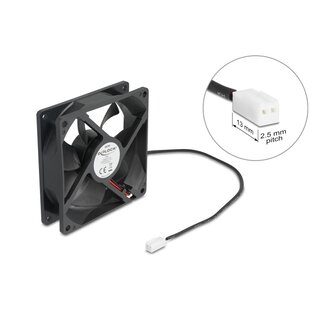 DeLOCK Delock Axial Fan 5 V DC, 92 x 92 x 25 mm black