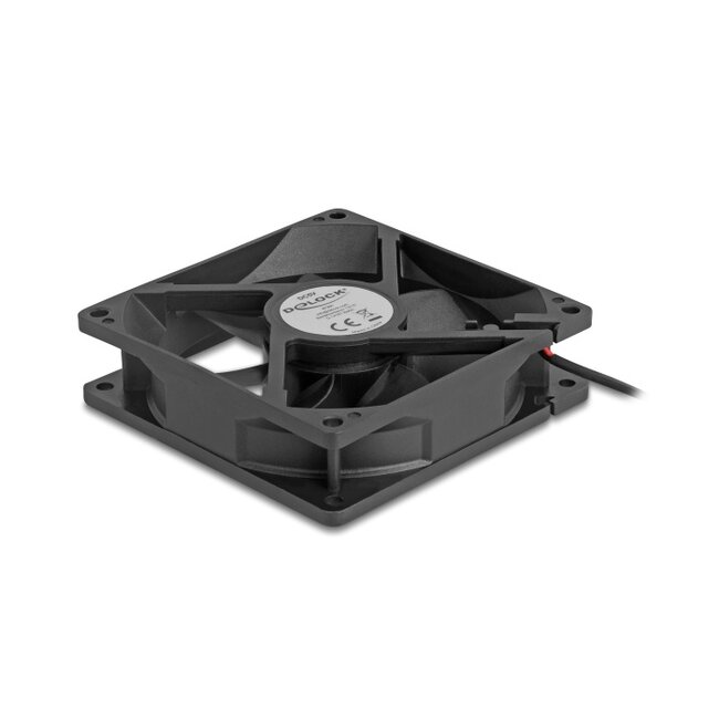 Delock Axial Fan 5 V DC, 92 x 92 x 25 mm black