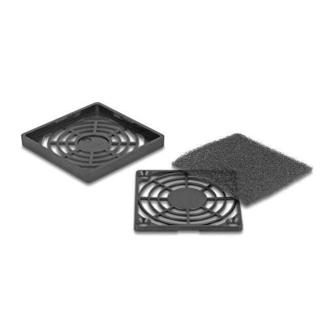 Delock Fan Grill with Dust Filter 60 x 60 mm black