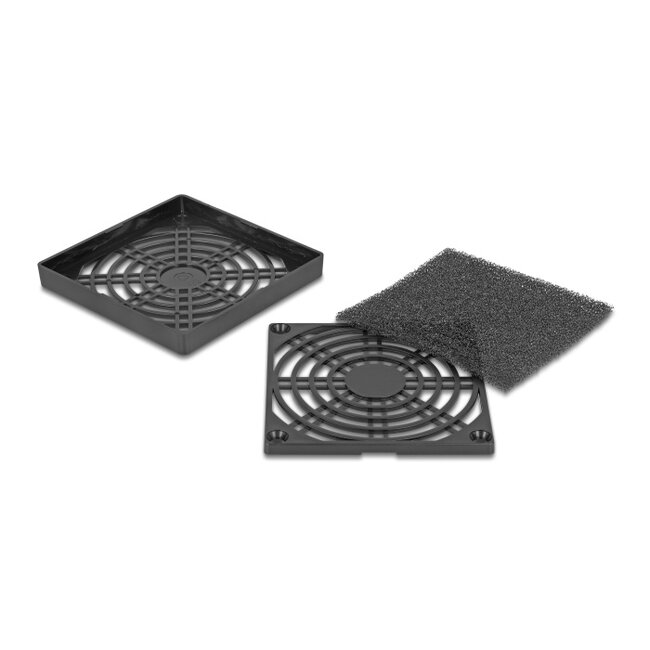 Delock Fan Grill with Dust Filter 80 x 80 mm black