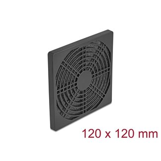 DeLOCK Delock Fan Grill with Dust Filter 120 x 120 mm black