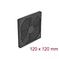 Delock Fan Grill with Dust Filter 120 x 120 mm black
